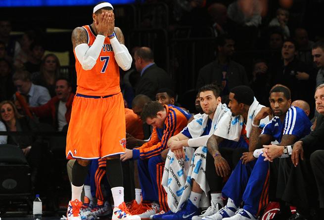Carmelo Anthonys patience is dwindling as the Knicks continue to struggle.
