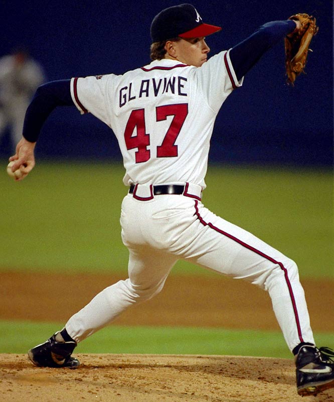 Tom Glavine pitching during his prime.