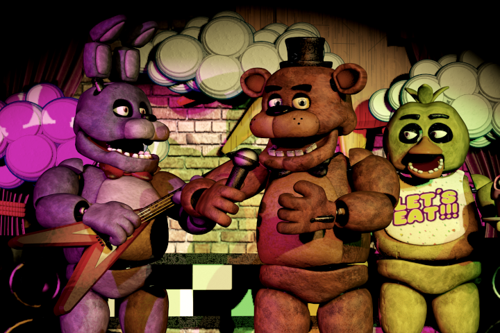 During the day, the Freddy Fazbears animatronics perform shows for children. At night theyre not so friendly. 